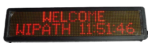 Alphanumeric Indoor LED Sign