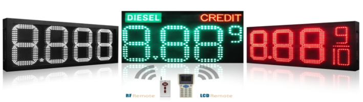 Petrol Price LED Signs Types