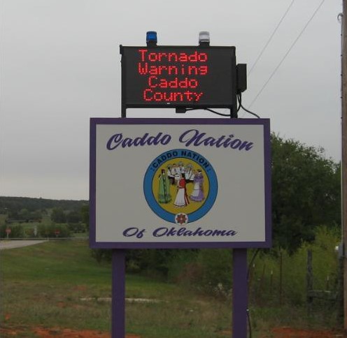 Electronic Digital LED Sign Caddo Nation Oklahoma