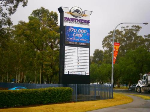 Electronic Digital LED Sign Panthers Club