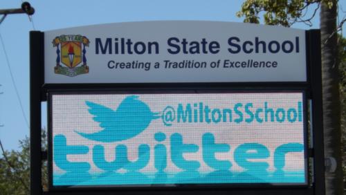 Electronic Digital LED Sign Milton State School