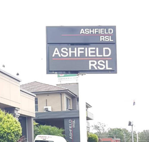 Electronic Digital LED Sign Ashfield RSL