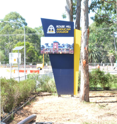 Electronic Digital LED Sign at Rouse Hill Anglican College 2