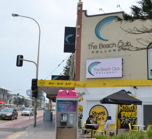 Electronic Digital LED Sign The Beach Club Collaroy